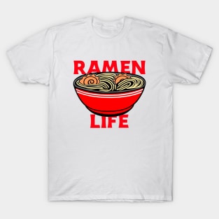 RAMEN Life Ramen Red Noodle Bowl With Pork T-Shirt